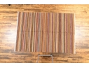 Hand Woven Wool Carpet, Striped Pattern, 7'-5