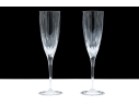 Pair Of Cartier Crystal Flutes