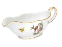 Herend Hungary Hand-Painted Porcelain Sauce Boat – Rothschild Bird (RO) Pattern