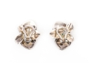 Angela Cummings Sterling Silver Fabulous Vintage Flower Motif Earrings