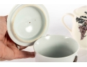 Grouping Of Three Chinese Porcelain Lidded Tea Mugs