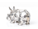 Buccellati Sterling Silver Miniature Captivating Standing Rhino, Retail $630