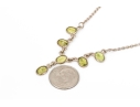 Sterling Silver Striking Bezel Set Peridot Necklace