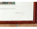 Two Signed French Architectural Artworks