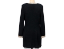 St. John Long Button Up From Black Sequinned Cardigan, Size 12