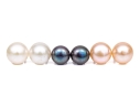Collection Of Multi-colored Cultured Freshwater Pearl Stud Earrings