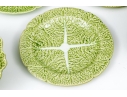 Set Of Twelve Portuguese Bordallo Pinheiro Hand-painted Cabbage Form Tureens With Underplates