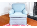 Upholstered Club Chair With Apron