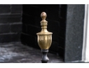 Pair Of Brass And Iron Andirons