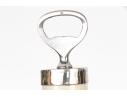 Antique Oversized Tusk And Silverplate Bottle Opener