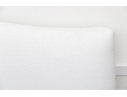White Upholstered Camelback Headboard