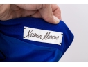 Neman Marcus Stunning Blue Dress With Sequinned Floral Jacket, Size 8