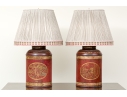 Pair Of Tole Table Lamps