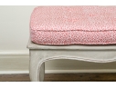 Elegantly Carved Upholstered Window Or Bed End Bench