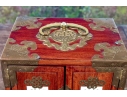 Diminutive Chinese Jewelry Chest With Inlaid Plaques