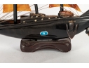 Chinese Horn Carving Craft Ship