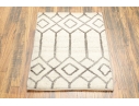 Hand-Knotted Wool Snakeskin Motif Scatter Rug (3’1” X 2’0