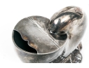 Antique English Victorian Silverplate Nautilus Spoon Warmer 