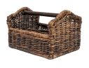 Handsome Wicker Cutlery Caddy Basket