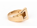 14k Yellow Gold Vintage Buckle Style Ring, Size 6.5-
