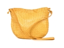 Bottega Veneta Colorful Yellow Woven Leather Hobo Handle Bag