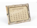 Tiffany & Co. Sterling Silver Bamboo Perpetual Desk Calendar