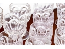 Assembled Twenty-Six Piece Flint Style Glass Goblets