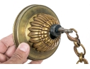 Quality Brass Three Light Cieling Mounted Chandlier