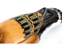 Two Hand-Painted Carved Wood Duck Decoys With Inlaid Eyes