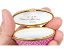 Two Gorgeous French Limoges Enameled Heart Form Pill Boxes