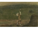 Large Antique Oil On Canvas, 