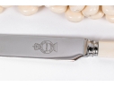 Set Of 29 English Sheffield Dinner Knives With Celluloid Handles