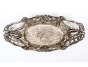 Silver Pierced Oval Bowl, 5.33 Ozt. 