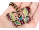 Jay Strongwater Butterfly Motif Key Chain And Bookmark