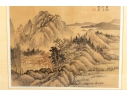 Pair Of Chinese Shan Shui Landscape Paintings On Silk