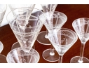 Collection Of Eleven Etched Crystal Goblets