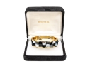 Tiffany & Co. 18k Yellow Gold Angela Cummings Fabulous Inlaid Wave Bangle, With Box