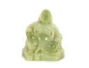 Green Resin Budai Laughing Buddha Figurine