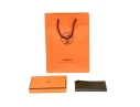 Hermes Olive Green Tarmac Passport Holder, With Box