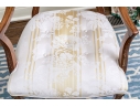 Quality Hepplewhite Style Painted Medallion Back Armchair