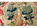 Two Accent Pillows, Including An 18th C. Tapestry Fragment Embroidered Onto A Later Needlepoint Pillow