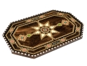 Decorative Middle Eastern Octagonal Inlaid Serving Platter