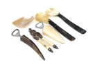 Decorative Horn And Shell Serving Utensils