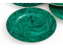 Set Of Twelve Neiman Marcus Faux Malachite Finished China Plates