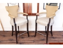 Pair Of Custom Upholstered Barstools