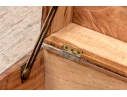 Antique Mahogany And Brass Trunk