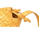 Bottega Veneta Colorful Yellow Woven Leather Hobo Handle Bag
