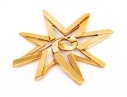 Tiffany & Co. 18k Yellow Gold Paloma PIcasso Impactful Jumbo Graffiti Celestial Star Brooch