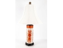 Vintage Chinese Hat Stand Converted Table Lamp