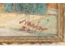 Signed Oil On Canvas, Urban Landscape With Figure, 1932 